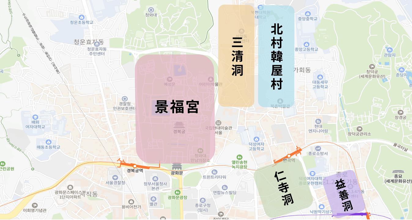 安国/안국 지역 지도
