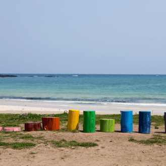 15:30 海辺を散歩 ハゴスドン海水浴場（하고수동해수욕장）