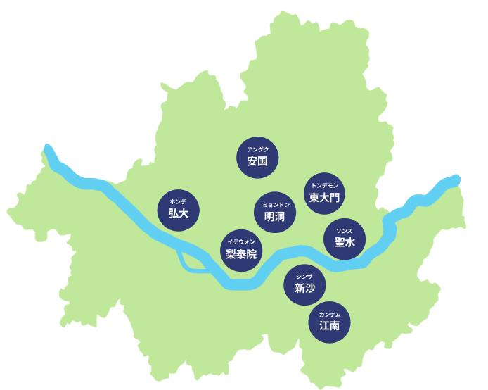 ソウル市街地図