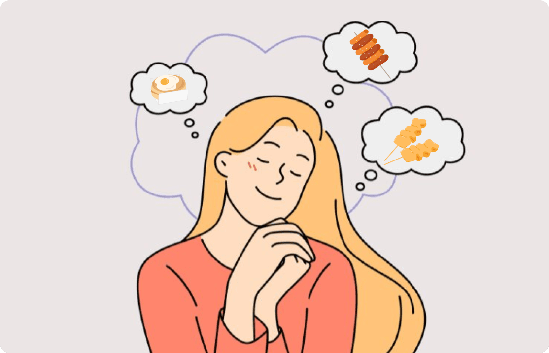 おやつ屋台での会話