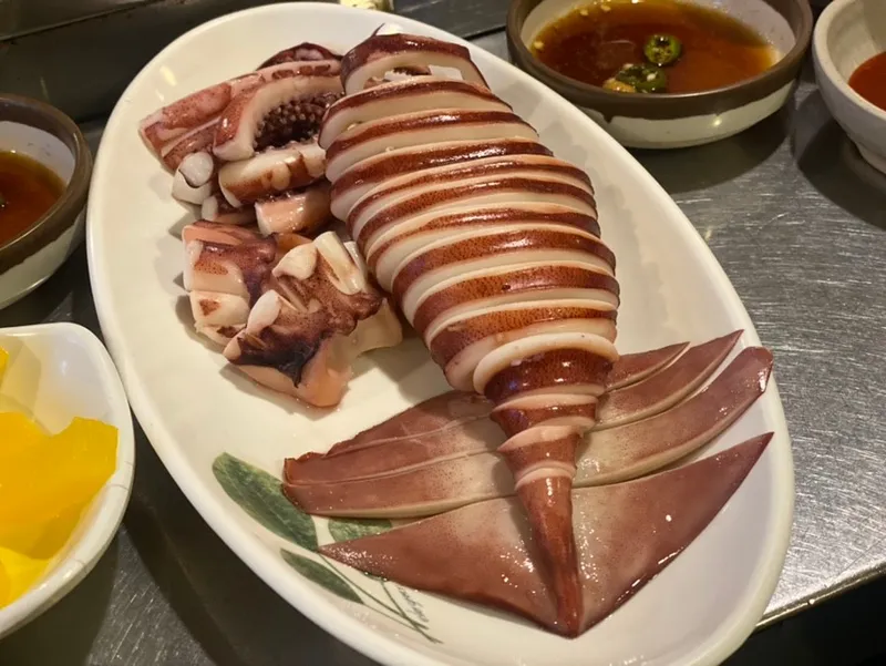 茹でイカ