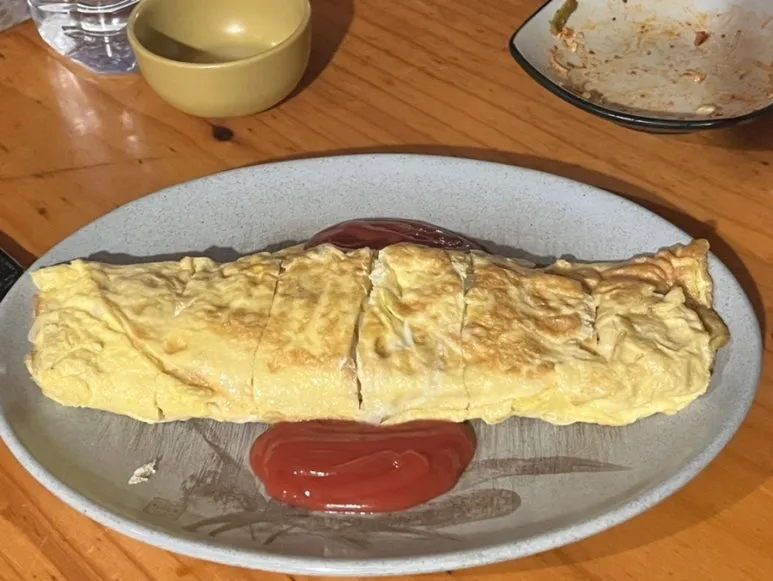韓国風の卵焼き