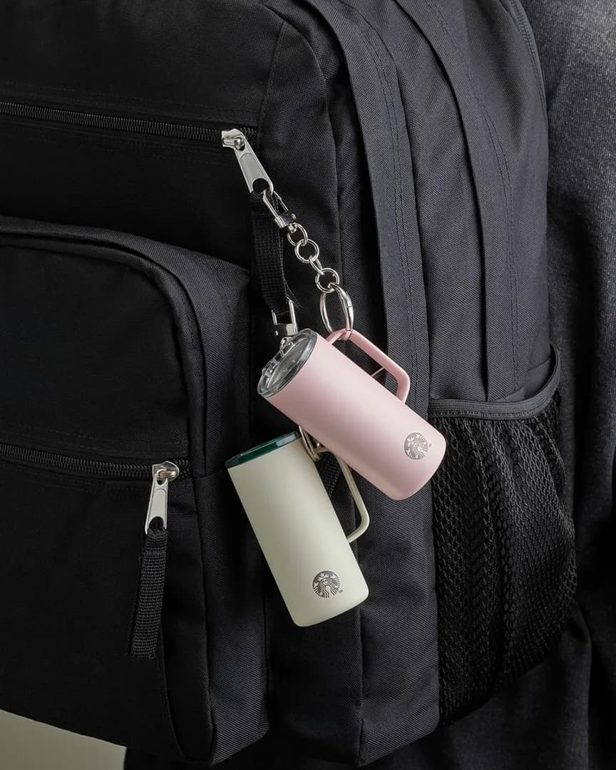 韓国スタバ限定 ! 可愛すぎる「ミニチュアタンブラーキーリング」