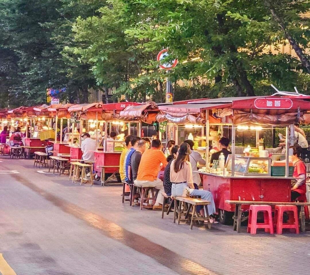 西面屋台通り 배경 이미지