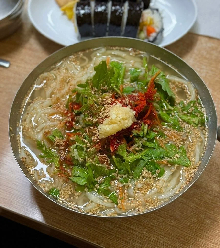 機張ソンカルグクス 배경 이미지