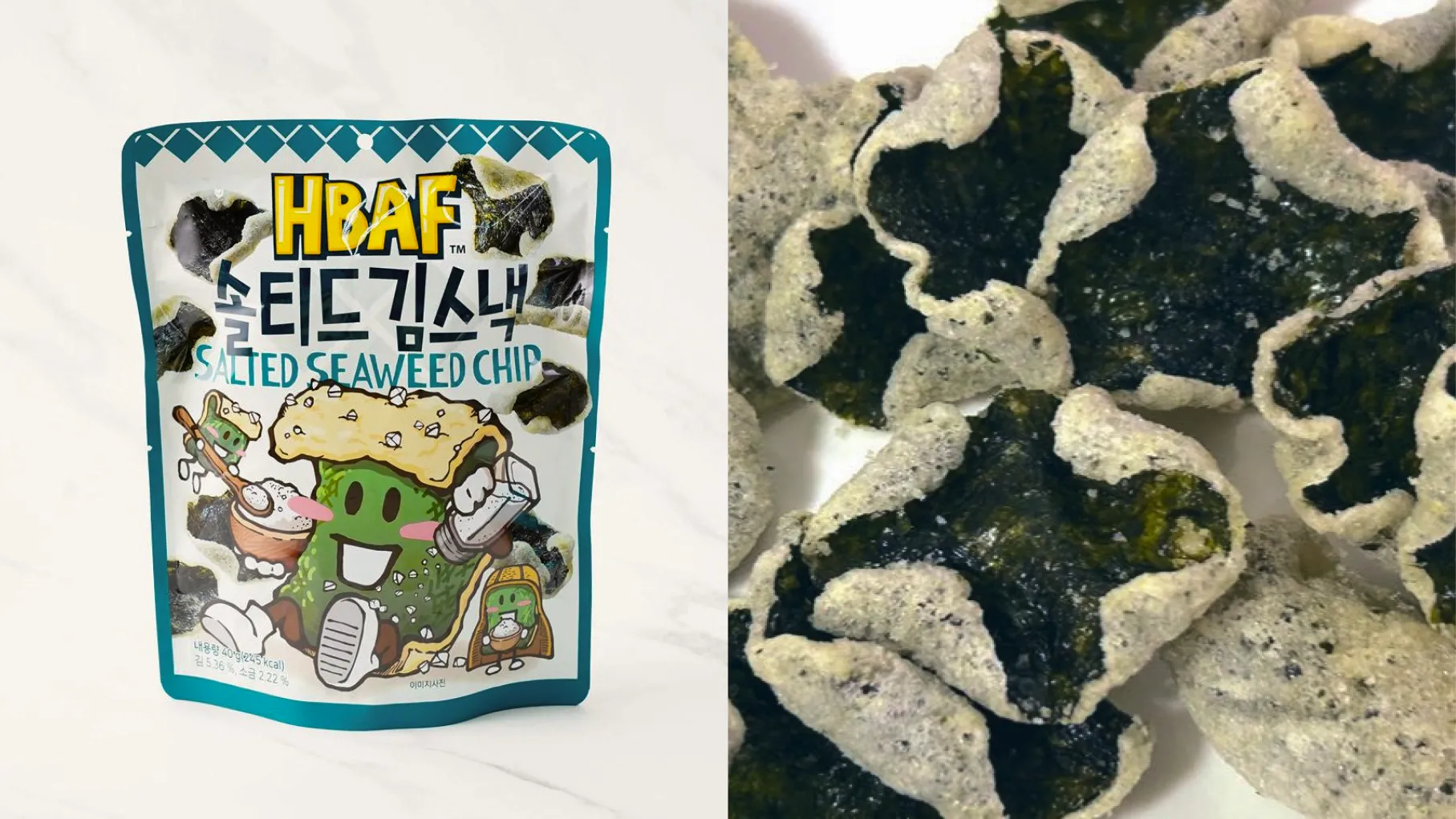 HBAFといえば「ハニーバターアーモンド」が有名ですが、「海苔スナック」も悪魔的な美味しさ… !