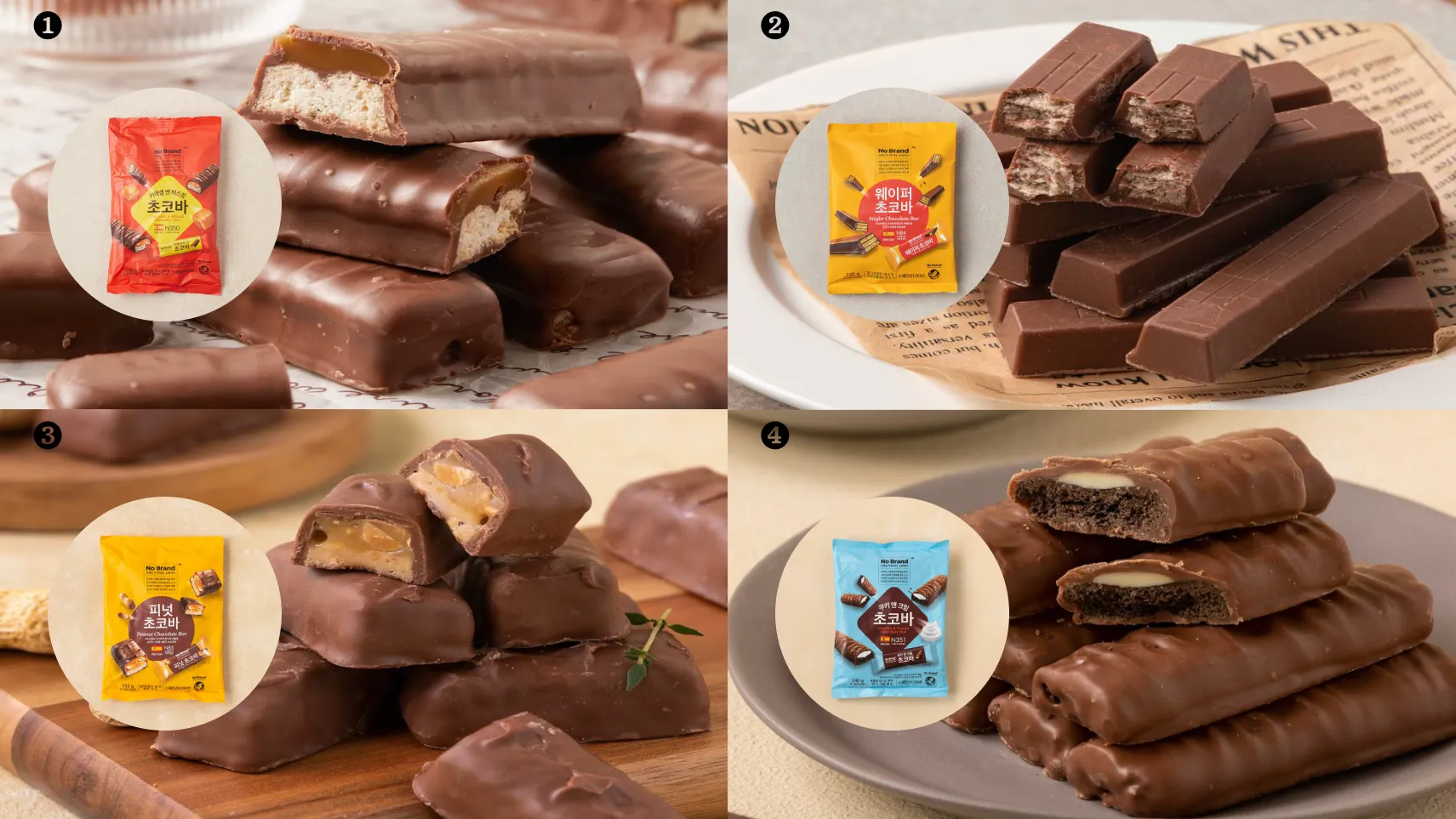 ピーナッツやクッキーで歯ごたえも良く、チョコで手が汚れない一口サイズのお菓子です