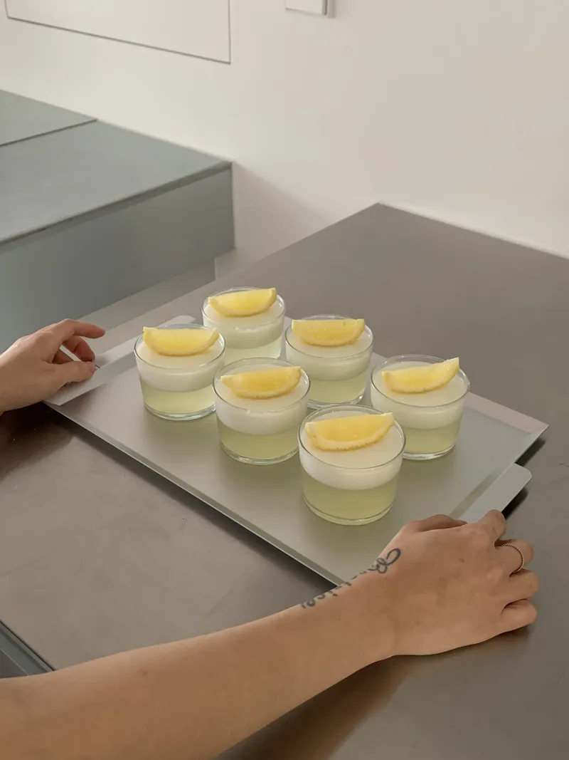 レモンヨーグルトプリン