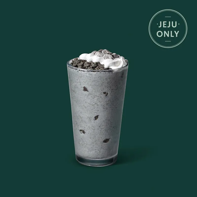 済州ブラッククリームフラペチーノ