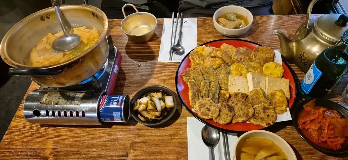 とにかくチヂミのレベルが高い