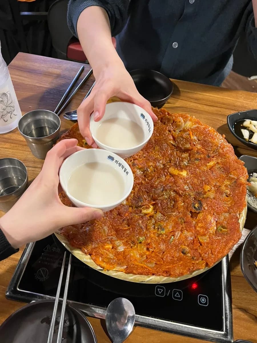 サックサクでおいしい「巨大チヂミ」