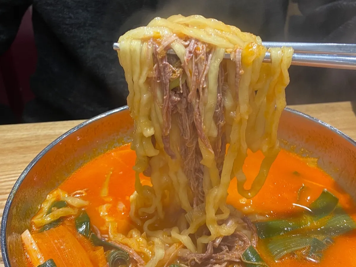 おすすめは「ユッカルミョン」