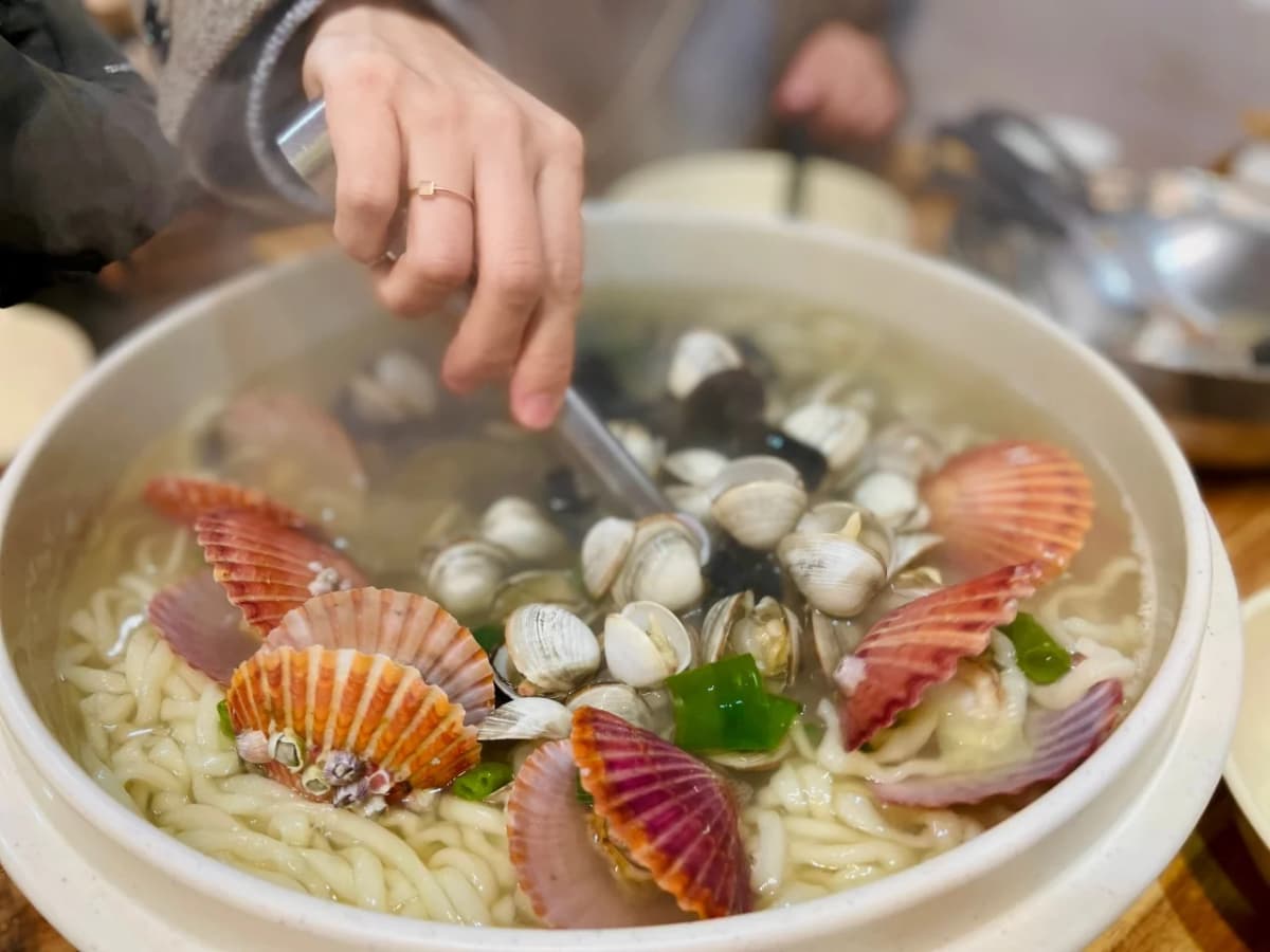 海雲台31cm海鮮カルグクス 直営店