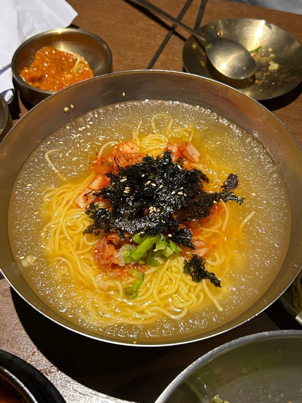 キムチ入り冷やし混ぜそば