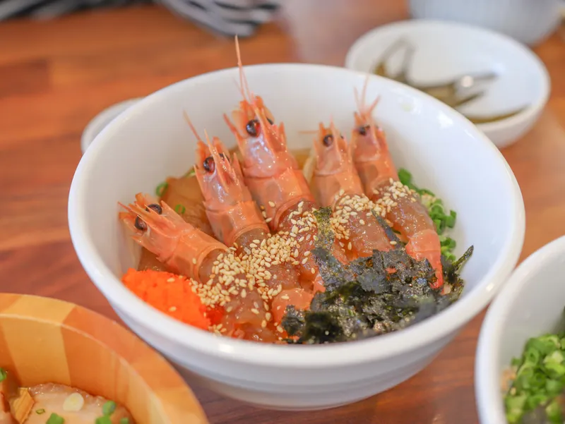 テナガエビの醤油漬けビビンバ