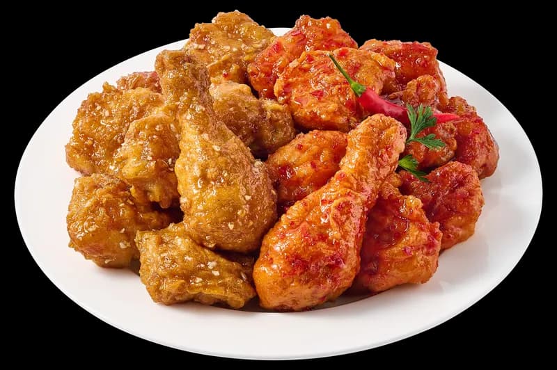 ホンダンチキン(醤油ベースチキン+スパイシーチキン)