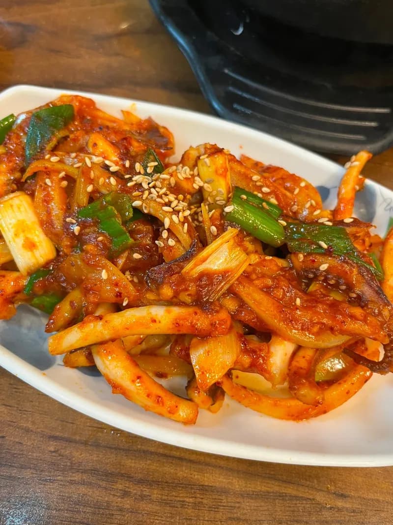 豚肉炒め·キムチの豚肉炒め·イカ炒め