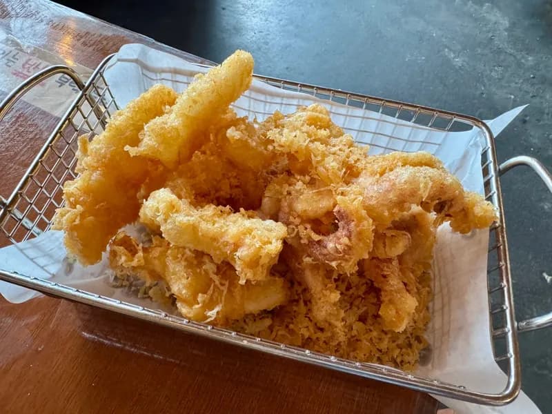 スルメイカの天ぷら