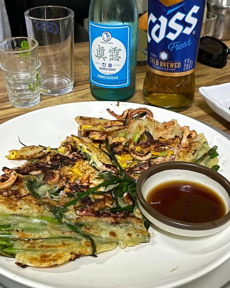 海鮮ネギチヂミ