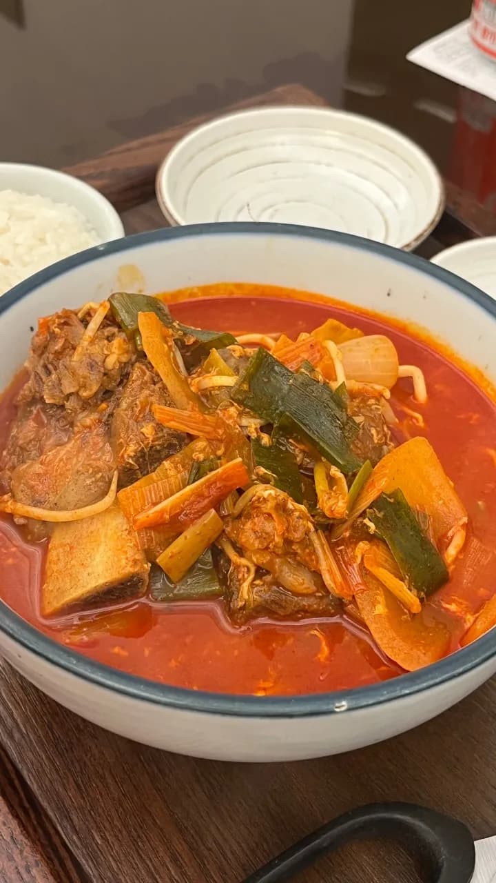 ユッケジャン+カルビタン