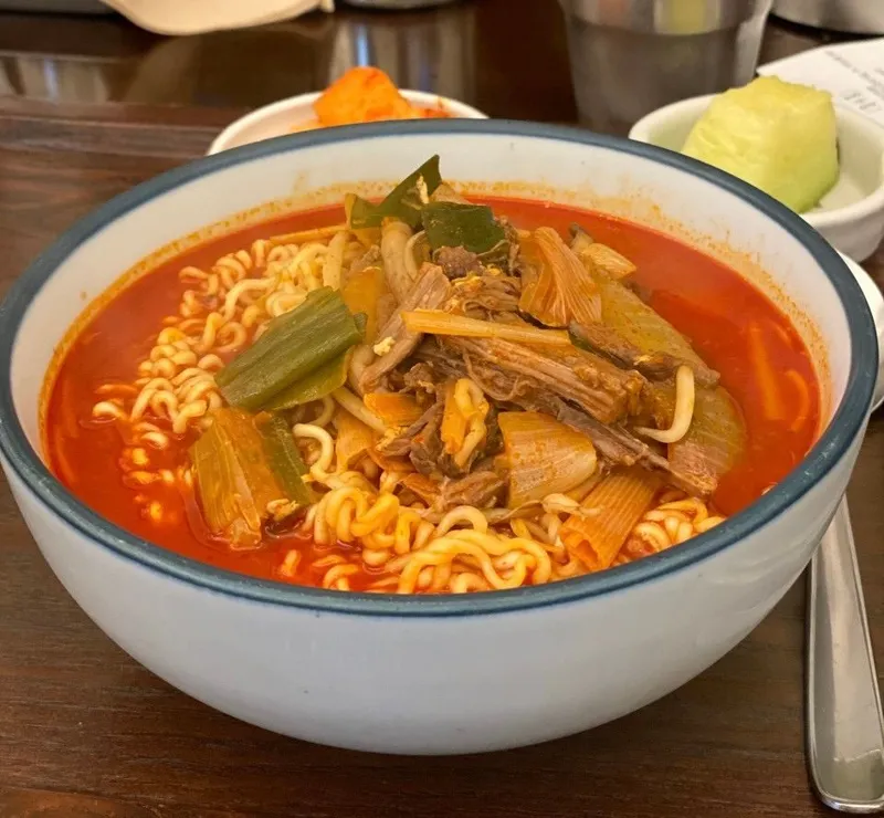 ユッケジャン+ラーメン