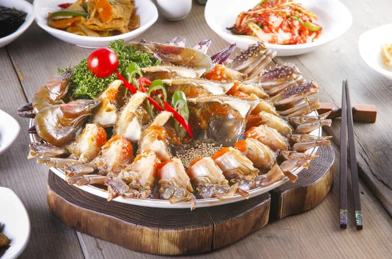 ワタリガニの醤油漬け